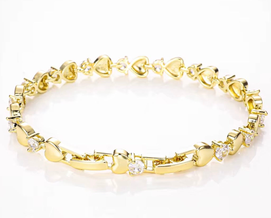 Diamond Heart Bracelet